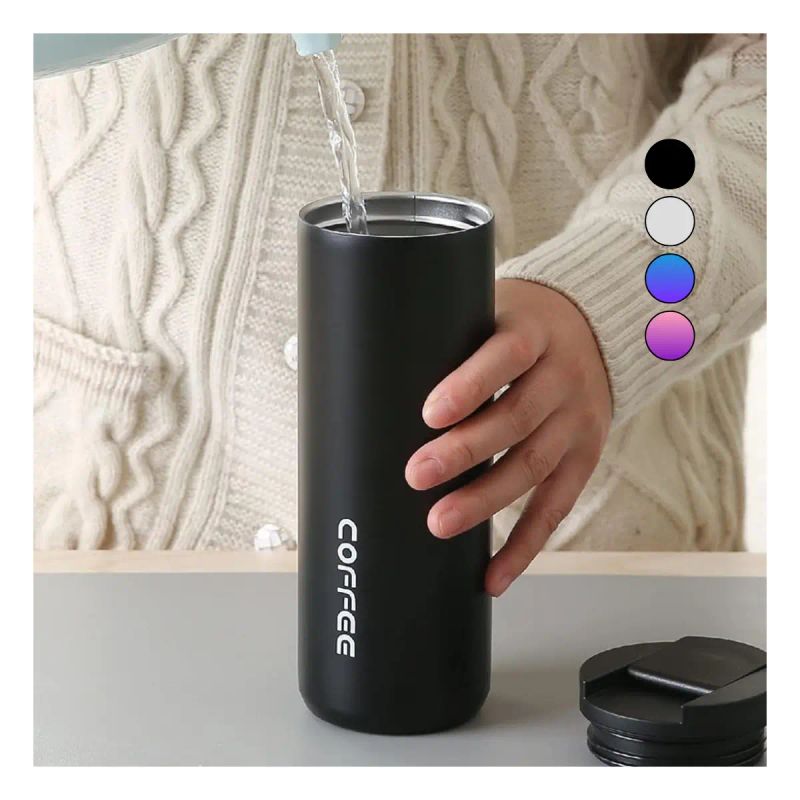 BOTELLA COFFEE FASHION 550ML NEGRO