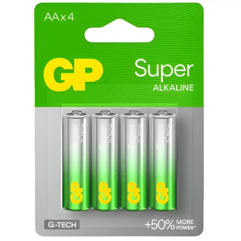 PILA 4 PACK GP AA ALCALINA