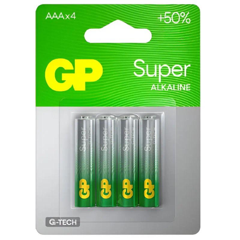 PILA 4 PACK GP AAA ALCALINA