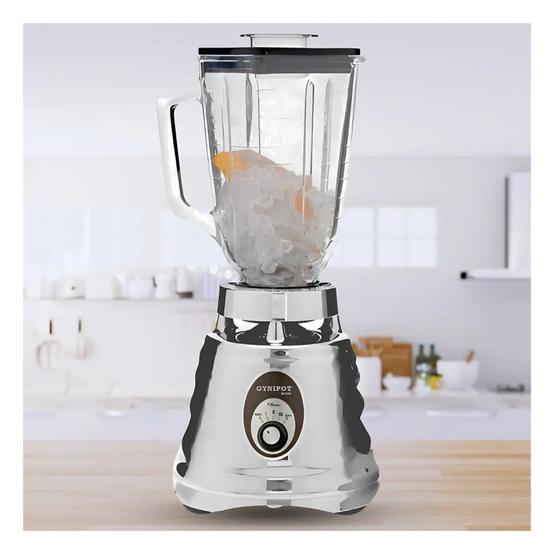 LICUADORA GYNIPOT METALICA VASO VIDRIO GY-4655N
