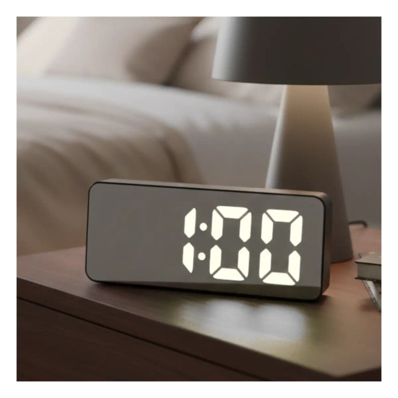 RELOJ DESPERTADOR LED MIRROR DS-3821 AA4382