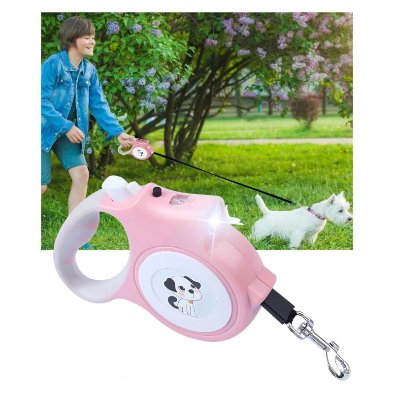 FAJA RETRACTIL P/MASCOTAS 5M CON LED