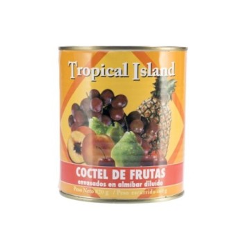 Coctel frutas almíbar  820g