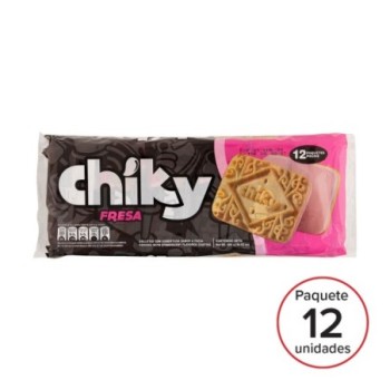 Galleta fresa chiky 40g 12unds