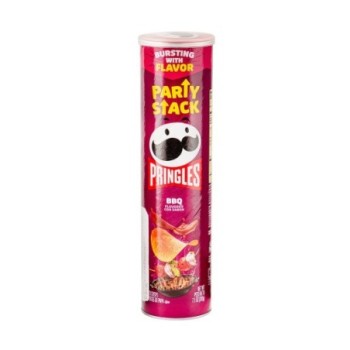 Papas tostadas bbq pringles...