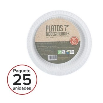 Plato biodegradable  7in...