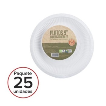 Plato biodegradable  9in...