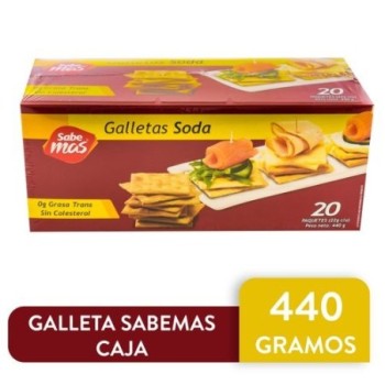 Galleta Sabemas Soda Caja -...