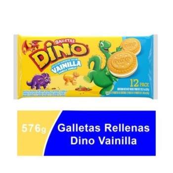 Galletas Dino, vainilla -12...