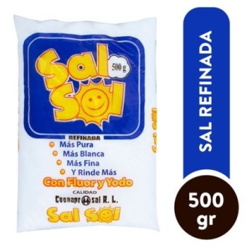 Sal Sol Refinada, Con Yodo...