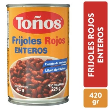 Frijol Toños Rojo Entero...