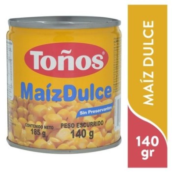 Maiz Toños Dulce Enlatado -...