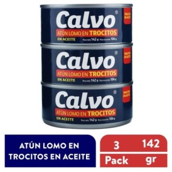 3 Pack Atún Calvo Trocitos...