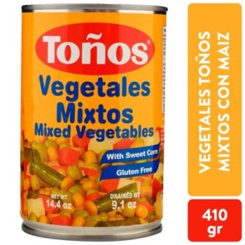 Vegetales Toños Mixtos Con...