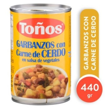 Garbanzos Toños Cerdo Salsa...