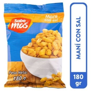 Maní Sabemas Con Sal -180gr