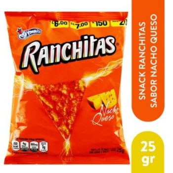 Snack Ranchitas Queso 25gr