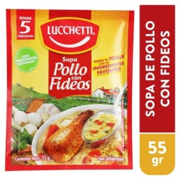 Sopa Lucchetti de pollo con...