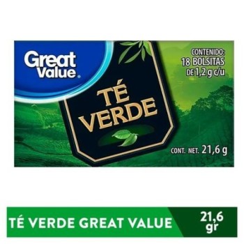 Té Verde Great Value, 18...