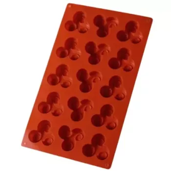 Molde de silicone trebol