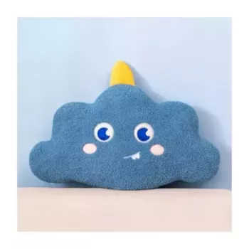 Peluche tipo cojin nube azul