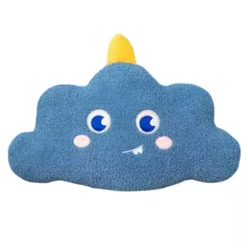 Peluche tipo cojin nube azul