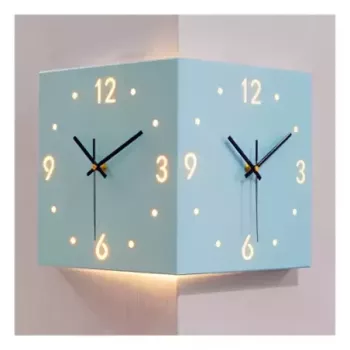 Reloj doble cubo esquinero