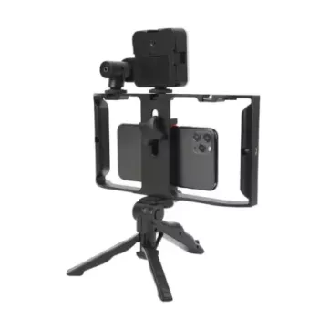 Tripod video making con led...