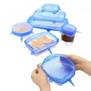 Set 6 pzas tapa de silicone...